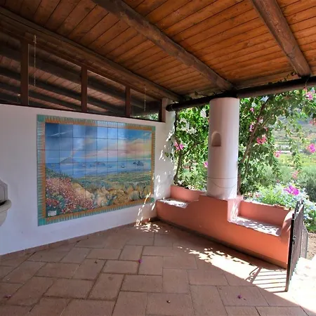 Casa I 10 Puleri - Ampio E Fresco Terrazzo Panoramico * Leni